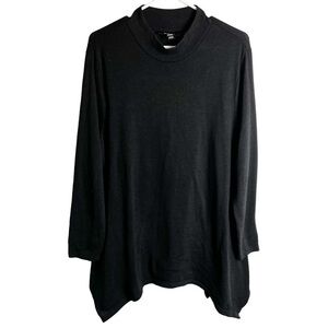 Style & Co. - Black Mockturtle Neck‎ Tunic - Sz. XL